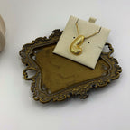 Pavé Initial Necklace 18K Waterproof