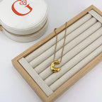 Bubble Initial Necklace 18K Waterproof