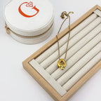 Bubble Initial Necklace 18K Waterproof