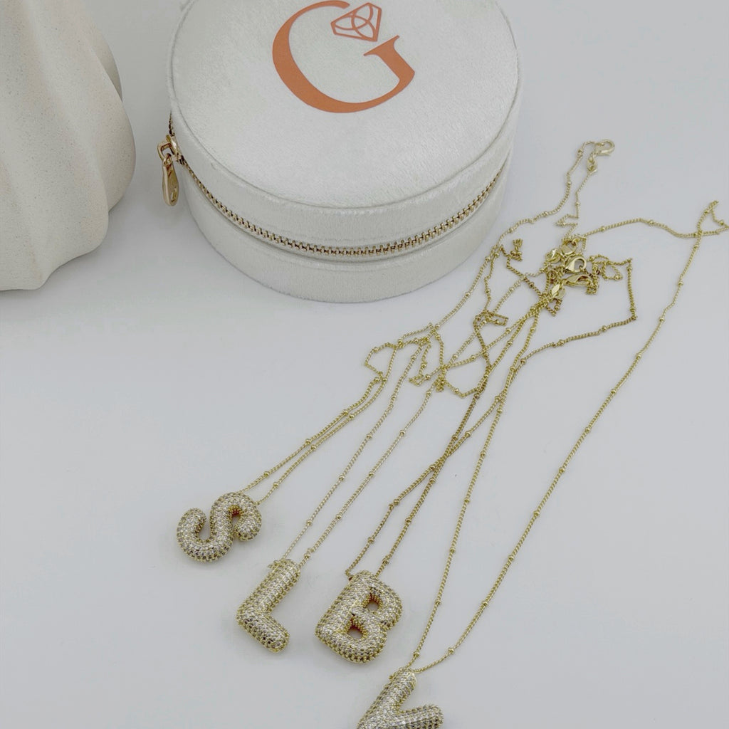 Initial Necklace 18K Waterproof