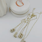 Initial Necklace 18K Waterproof