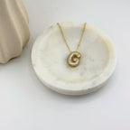 Initial Necklace 18K Waterproof
