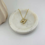 Initial Necklace 18K Waterproof