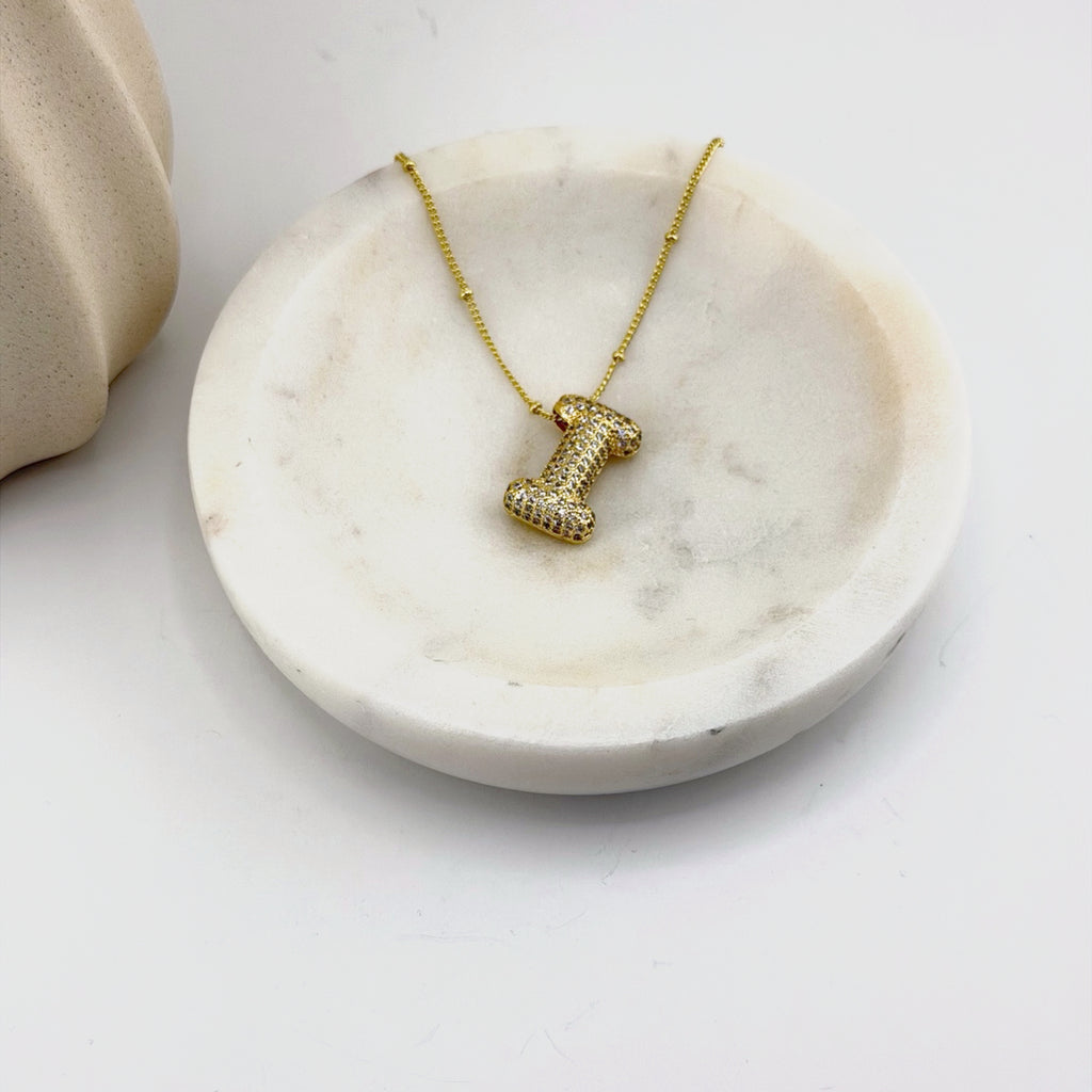 Initial Necklace 18K Waterproof
