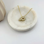 Initial Necklace 18K Waterproof
