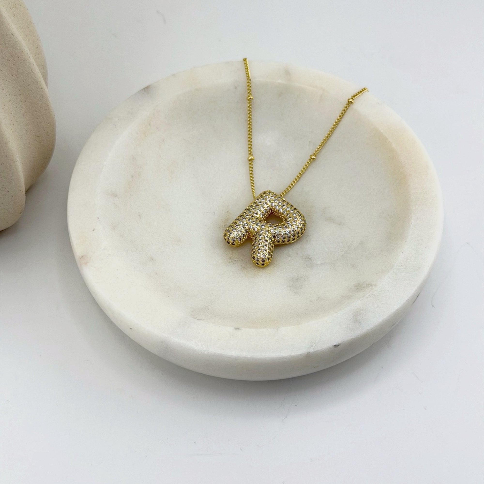 Initial Necklace 18K Waterproof