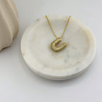 Initial Necklace 18K Waterproof