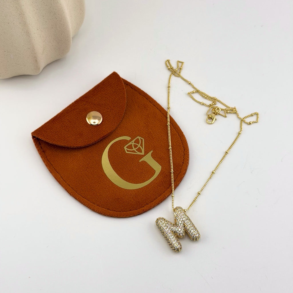 Initial Necklace 18K Waterproof