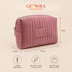 Personalized Ribbed Cosmetic Bag Small