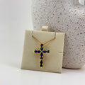 Crystal Cross Necklace 18K Waterproof