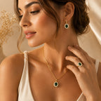 Royal Green Jewelry Set 18K Waterproof