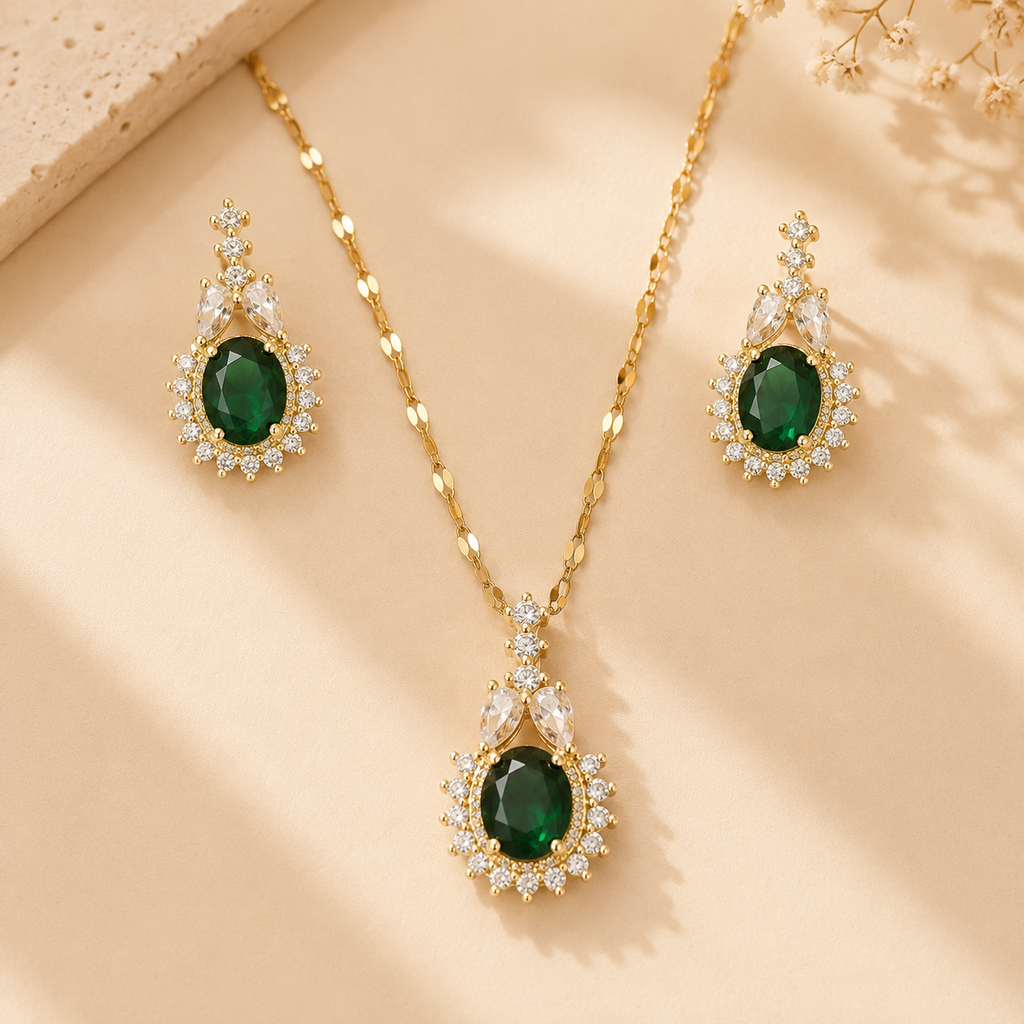 Victoria Crystal Jewelry Set 18K Waterproof