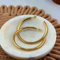 Large Hoop Earrings 18K Waterproof