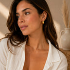 Bubble Hoop Earrings 18K Waterproof