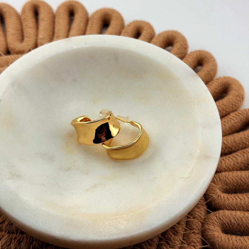 Chunky Hoop Earrings 18K Waterproof