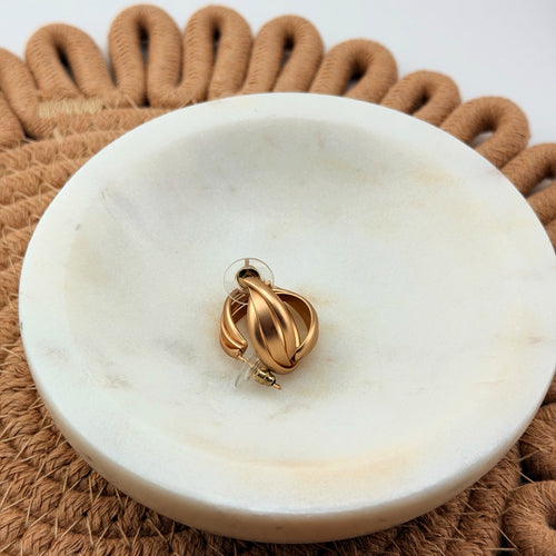 Double Curve Hoop Earrings 18K Waterproof