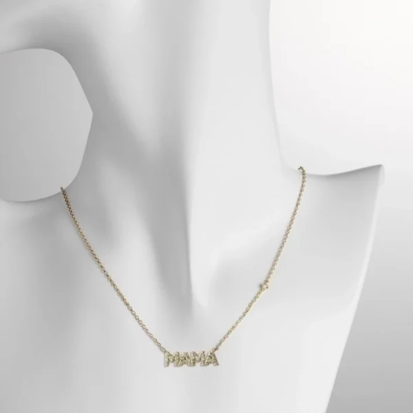 Collar con cadena tipo cable de circonitas 18K - Image 2