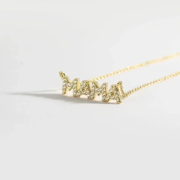 Collar con cadena tipo cable de circonitas 18K - Image 3