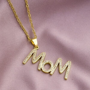 Collar con estilo simple de Mom 18K