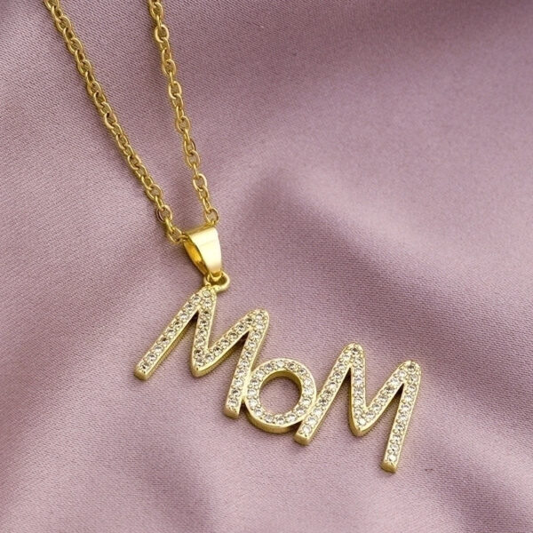 Collar con estilo simple de Mom 18K