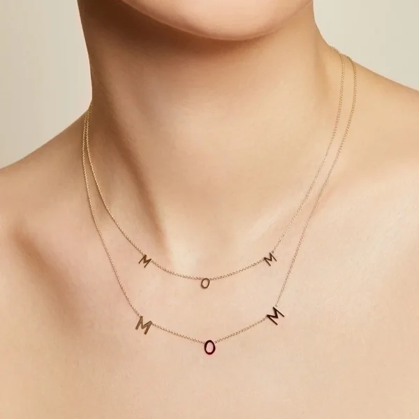 Collar con cadena tipo cable 18K - Image 2