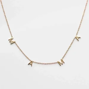 Collar con cadena tipo cable 18K