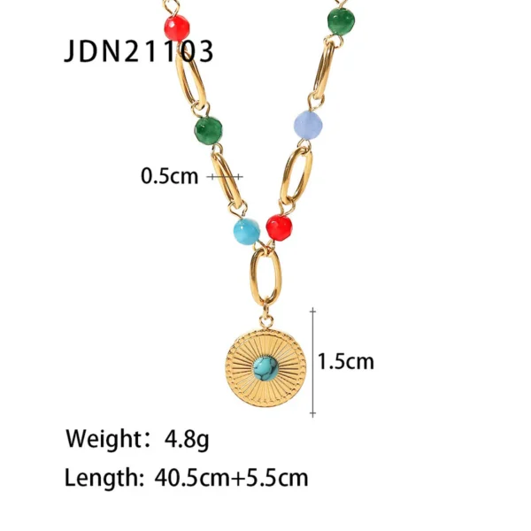 Collar geométrico 18K