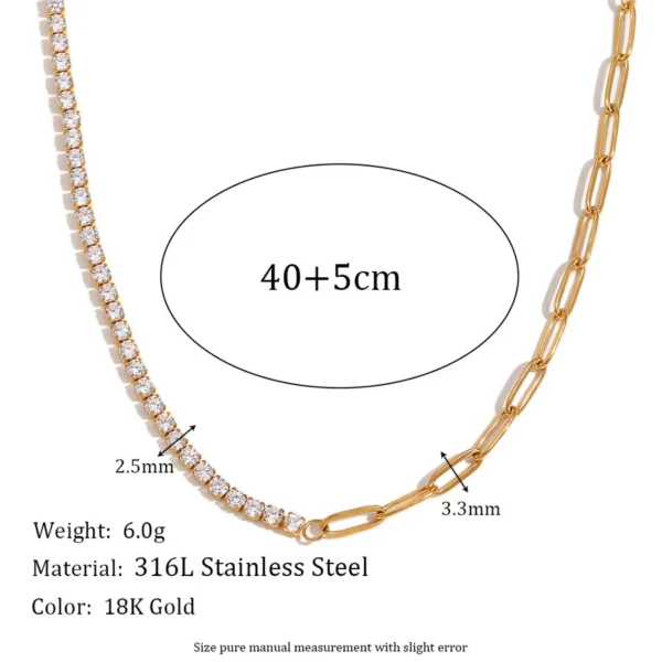 Collar geométrico 18K - Image 4