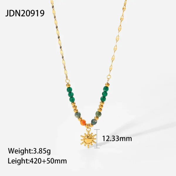 Collar geométrico de cadena 18K