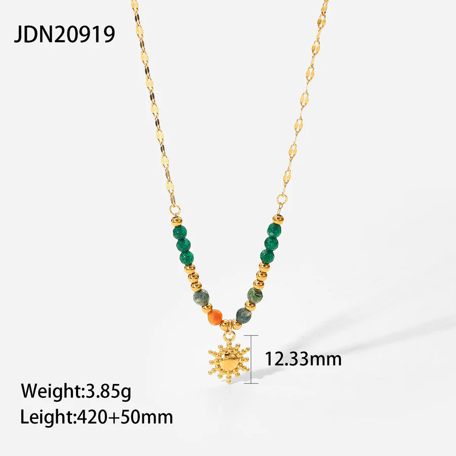 Collar geométrico de cadena 18K