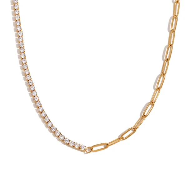 Collar geométrico 18K