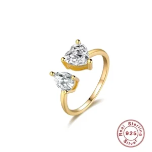 Anillo abierto minimalista 18K