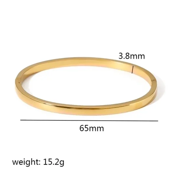 Brazalete de estilo simple 18K