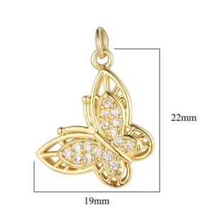 Dije de  mariposa 18K