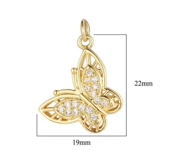 Dije de  mariposa 18K