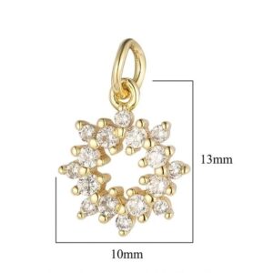 Dije de flor 18K