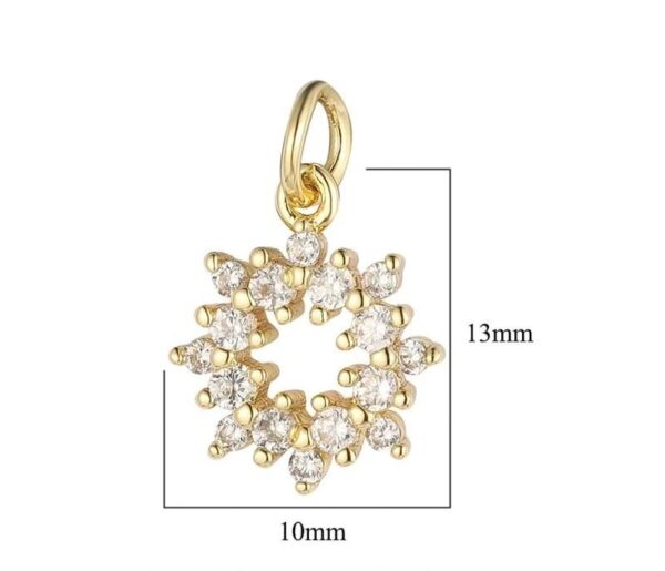 Dije de flor 18K