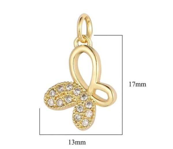 Dije de mariposa 18K