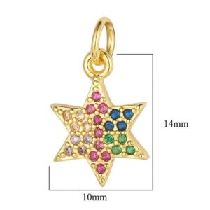 Dije de joyería  de estrella 18K