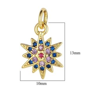 Dije de joyería de estrella  18K