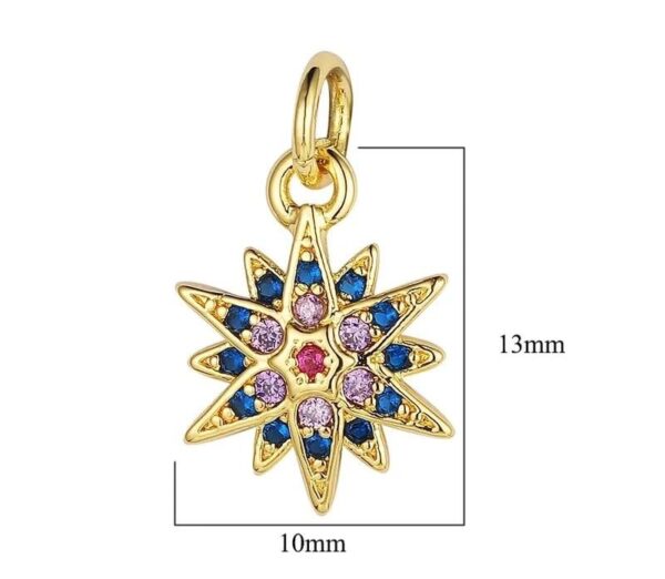 Dije de joyería de estrella  18K