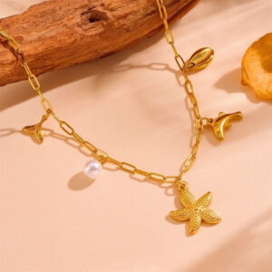 Collar con colgante 18K