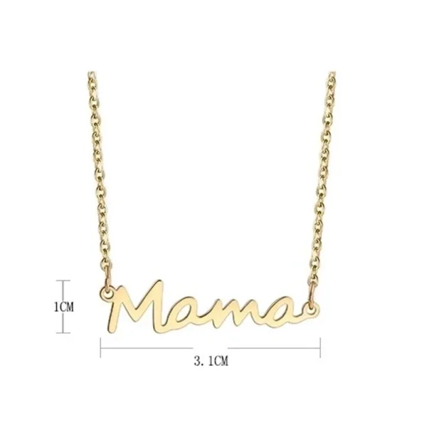 Collar con letra minimalista  18K - Image 3