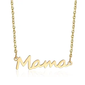 Collar con letra minimalista  18K