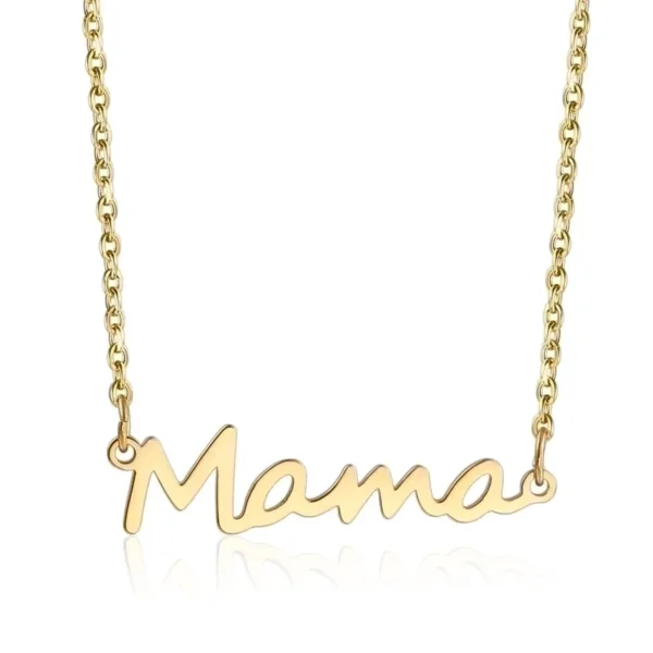 Collar con letra minimalista  18K